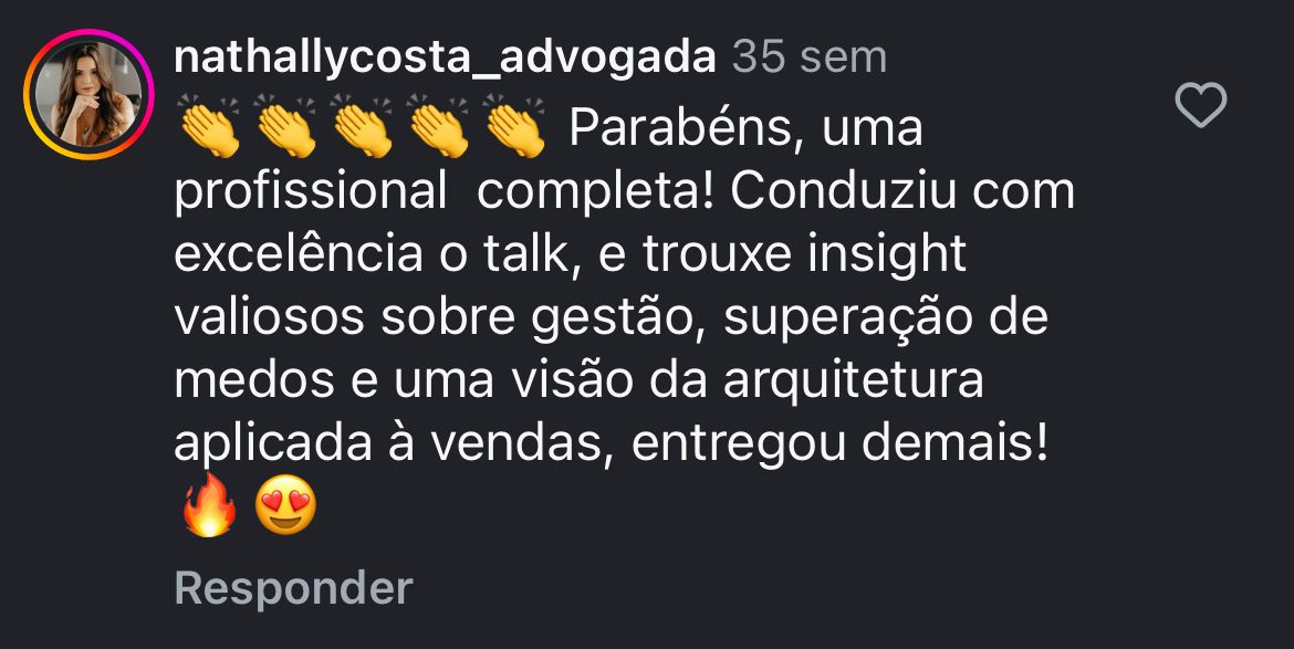 Depoimento de cliente