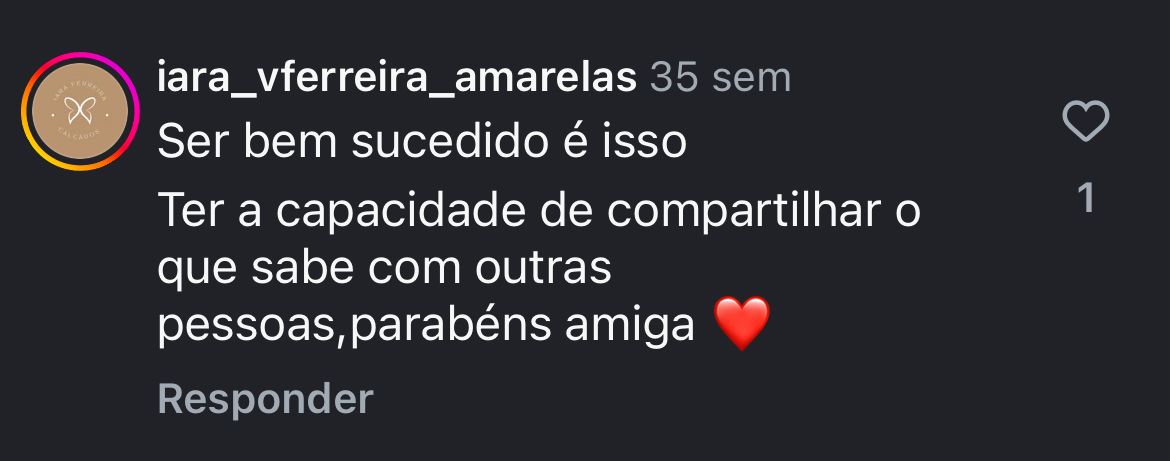 Depoimento de cliente